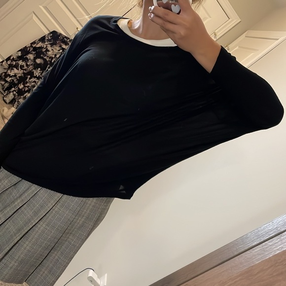 VINCE classic top dolman sleeve black shirt Great condition - Picture 4 of 8